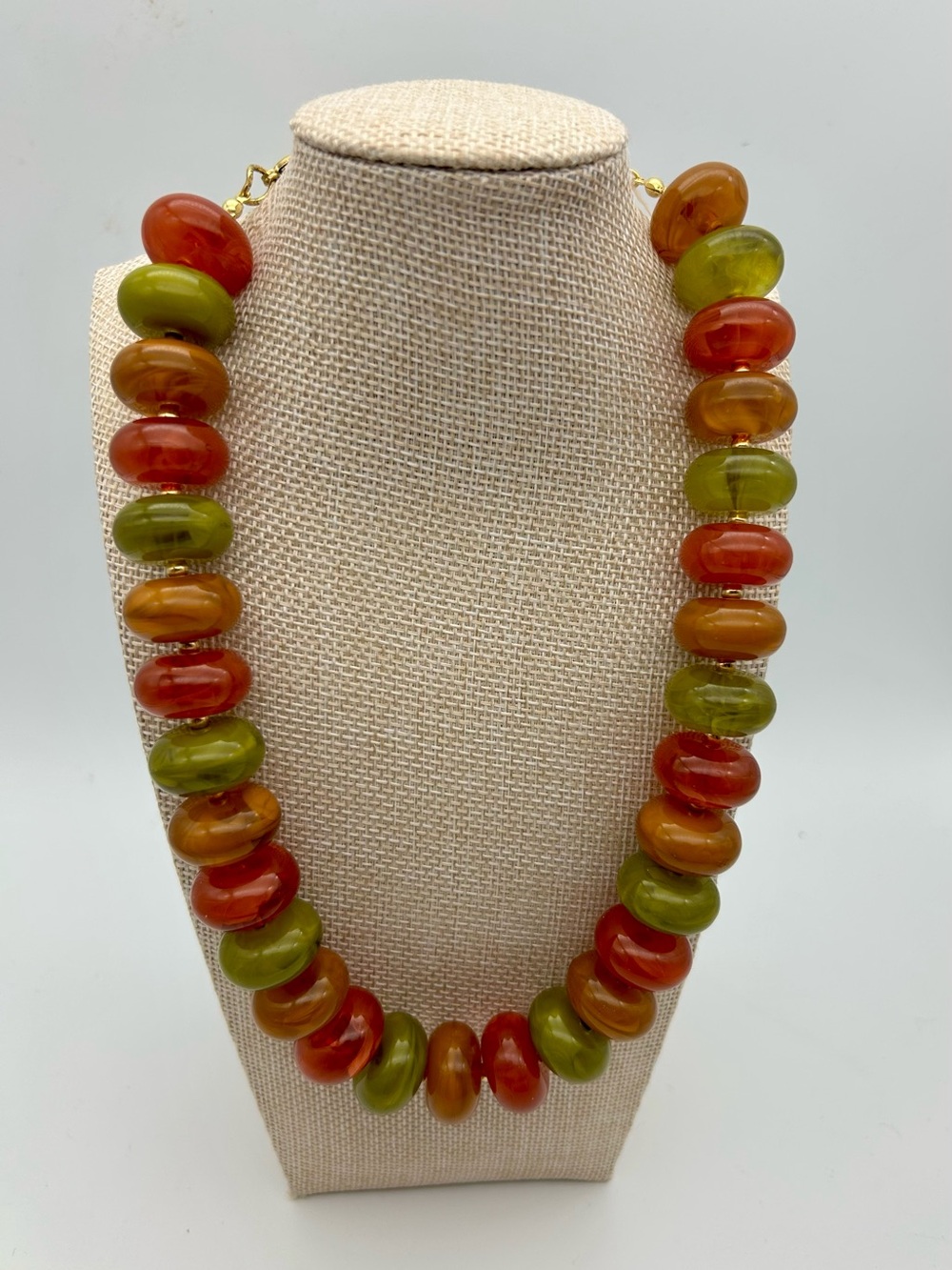 Chunky Large Resin Bead Statement Collar